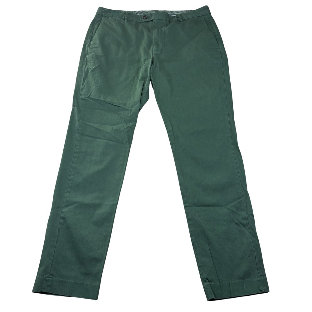 Bonobos Pants Mens 36x34 Green Slim Fit Stretch Chino Straight Leg Pockets